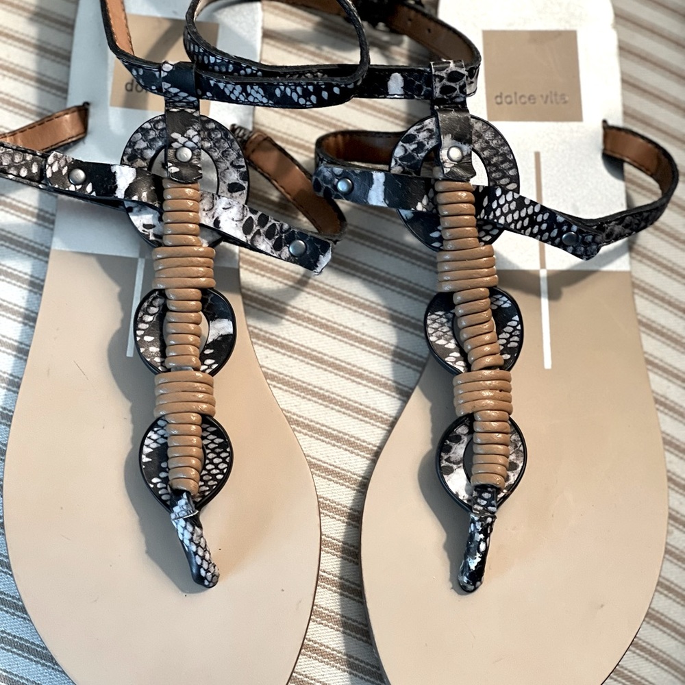 Never worn | Dolce Vita | Snakeskin Ankle Strap Sandal |